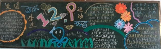 12月黑板报