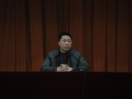 校团委陈勇老师讲话