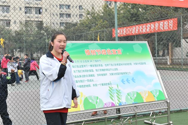 学习雷锋,播种绿色,建设美好棠外——记棠外师生植树节实践活动