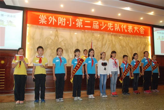 棠外附小隆重召开2015--2016学年度少先队代表大会