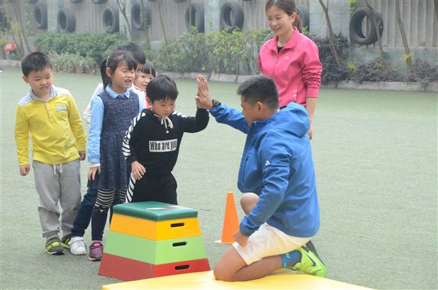 棠外实验幼稚园邀请台湾教师交流幼儿体适能训练