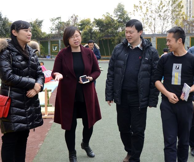 国家体育总局徐杰处长莅临棠外实验幼儿园调研