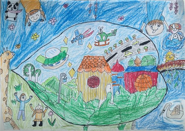 棠外附小学生美术作品在全国大赛中获奖——邓靖熙(3.1)