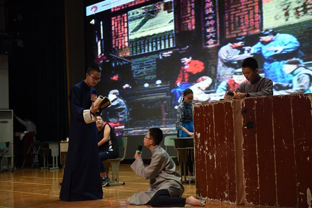 致敬经典 演绎人生——棠外高2015级话剧汇报演出成功举行