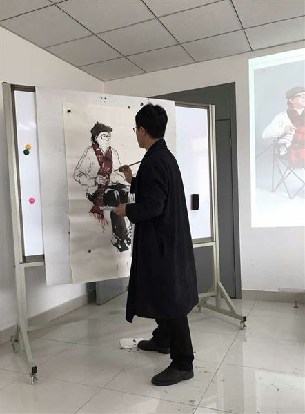 我校附小教师王宪龙受邀为青白江区美术教师作专题讲座