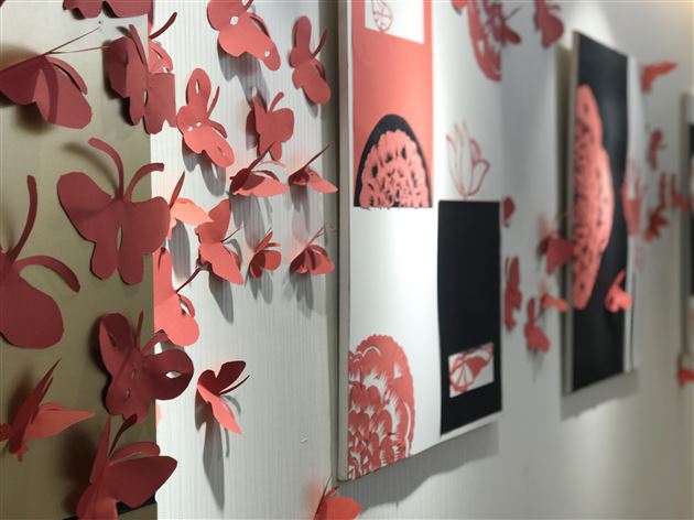 棠外2017年校园艺术节学生书画作品展隆重开幕
