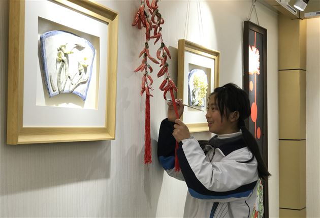 棠外2017年校园艺术节学生书画作品展隆重开幕