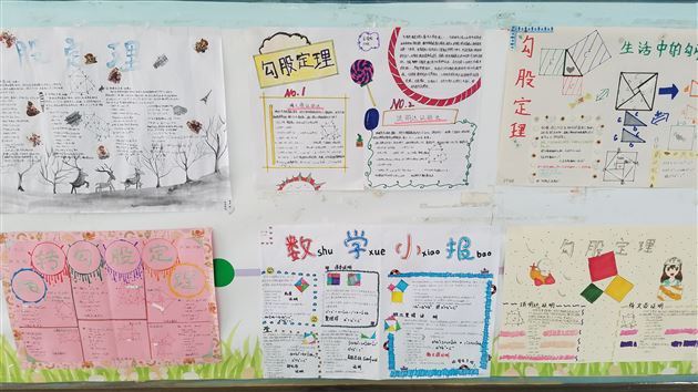 条条大路通罗马种种证法显神通——初二数学备课组开展勾股定理证明手抄报展评活动