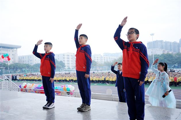 树文明风 做文明人——我校附小隆重举行2018—2019学年下期开学典礼