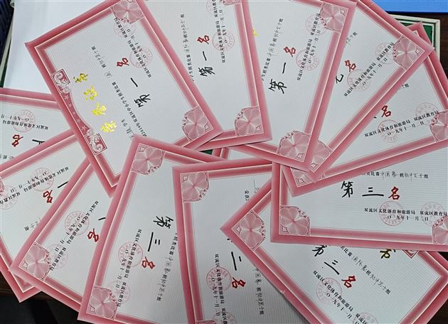 喜报:我校初中棋艺队勇夺双流区中小学生棋类锦标赛三项冠军
