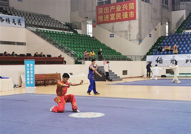 全省武林群英会 棠外学子功夫高——棠外高中武术队在第三届四川省武术群英会(武术套路精英赛)获奖