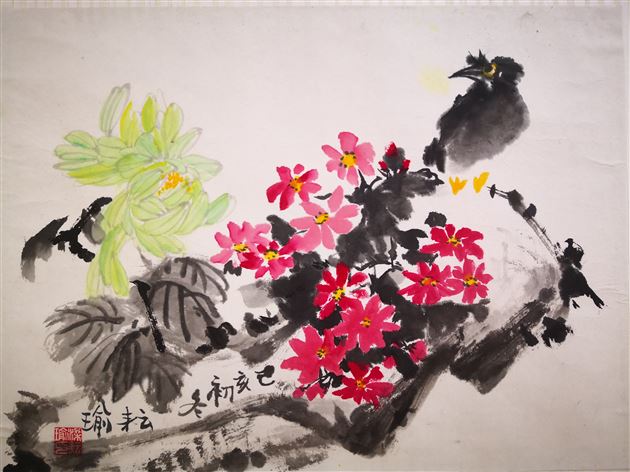 棠外第六届校园艺术节书画作品——国画系列