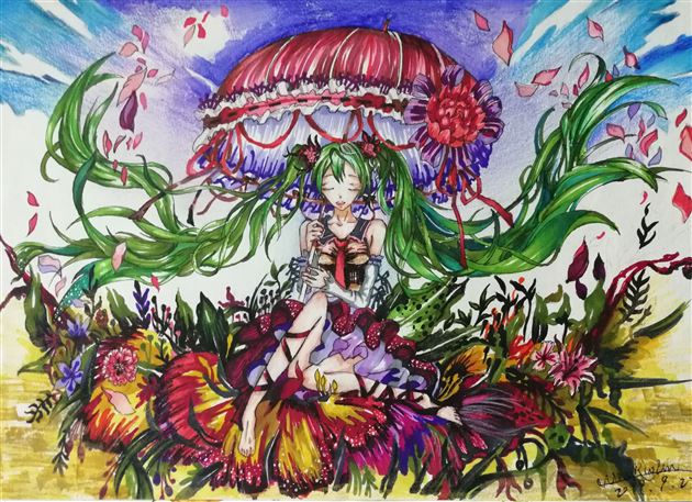 棠外第六届校园艺术节书画作品——漫画系列