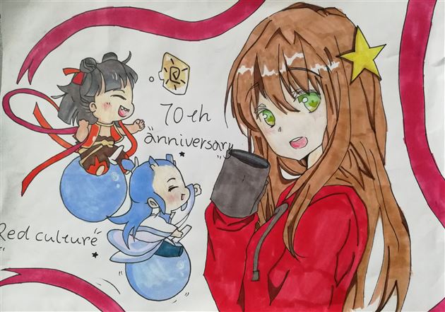棠外第六届校园艺术节书画作品——漫画系列