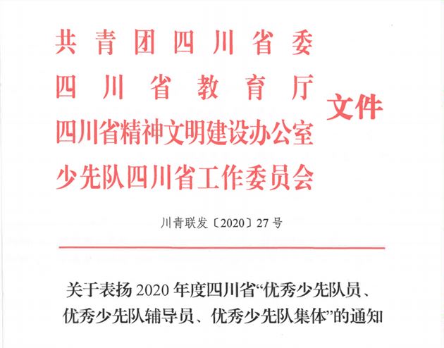 省优表彰文件