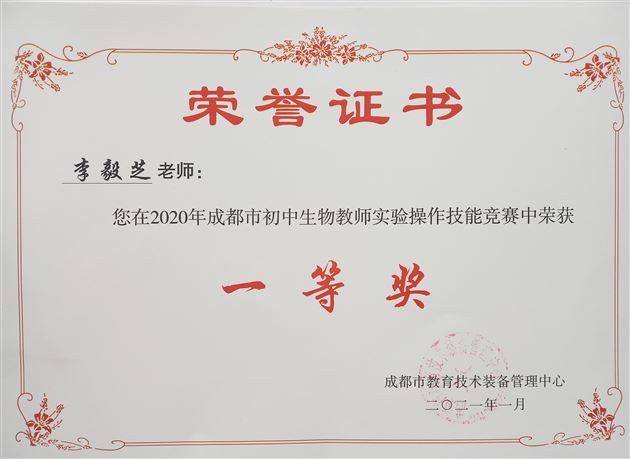 成都市一等奖