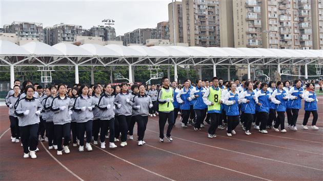 棠外高中2021-2022学年度队列及跑操比赛顺利举行