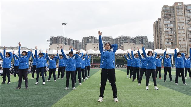 棠外高中2021-2022学年度队列及跑操比赛顺利举行