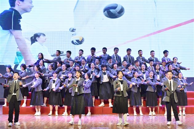 棠外初2021级举办“相约春天·唱响校园”班级合唱比赛
