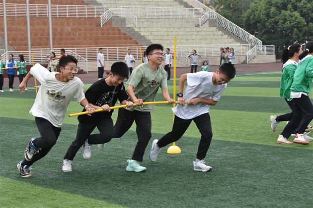 激扬青春 强健生命——棠外初2019级举办趣味运动会