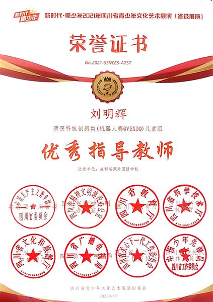 棠外附小学子喜获两个机器人省级赛事一等奖