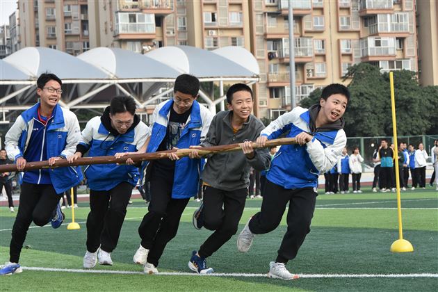 沸腾了!棠外初三召开冬季集体趣味运动会