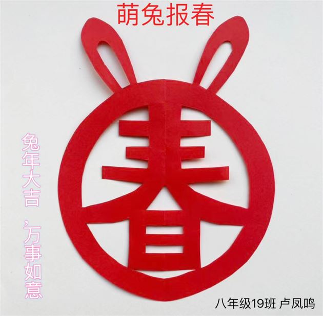 瑞兔迎春 数你精彩——棠外初二数学寒假实践作业展风采
