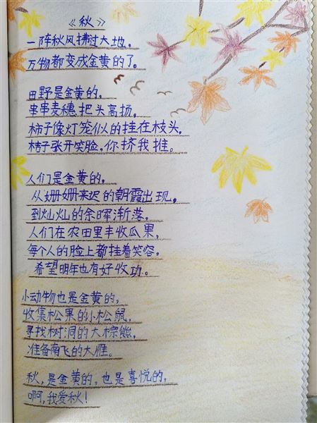 轻叩诗歌大门,收集美好诗篇——记棠外附小四年级语文学科实践活动