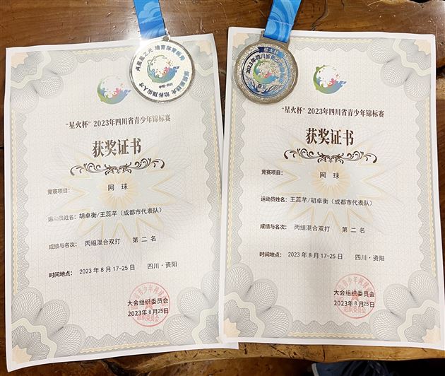 丙组混双第二证书