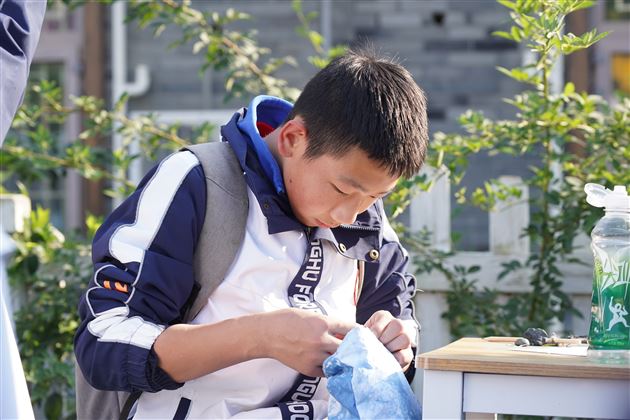 空港花田不为玩,种豆挖薯粘丝扇——记棠外初2022级学生劳动实践