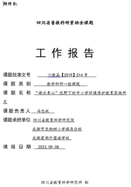 工作报告