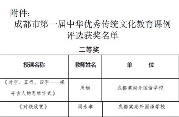 课例二等奖