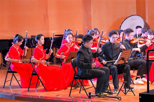 弦歌永续,再奏华章——棠外飞鹰艺术团民乐团获成都市双流区中小学生艺术节中学组一等奖