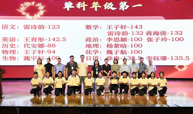 青春恰似火,扬帆正当时——棠外高2022级举行5月月考表彰暨零诊冲刺动员大会