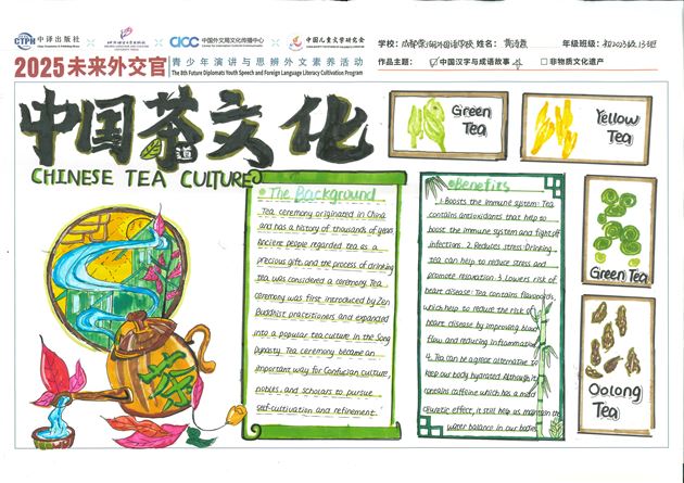 明日外交光辉 今日英语风采——棠外初中开展初 2023 级“未来外交官”英文手抄报活动