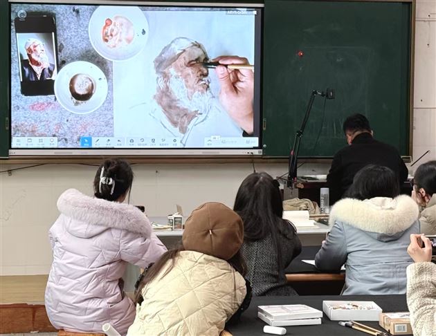 水墨传薪续华章,丹青溢彩绘新篇——棠外附小王宪龙老师为双流区教师国画团做专题培训