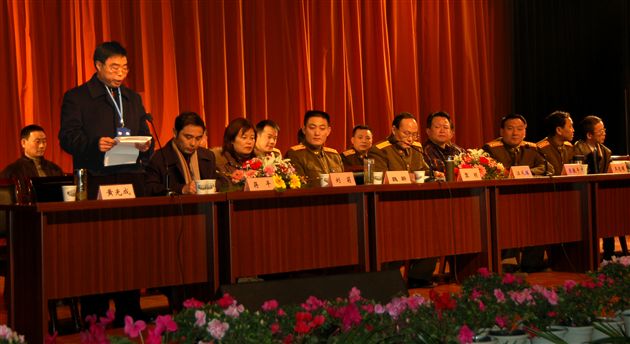 “成都军区国防生源基地”授牌仪式会场(四)校长讲话