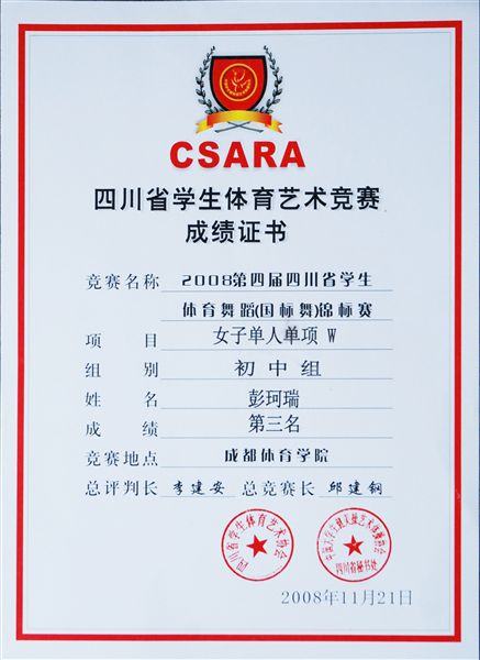 棠外运动队学生体育舞蹈锦标赛取得好成绩(四)