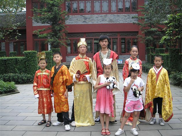 孩子们的合影