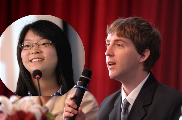 外教RANDY发言,学生曾发之翻译
