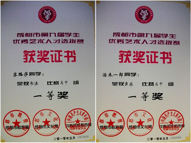 获奖证书1