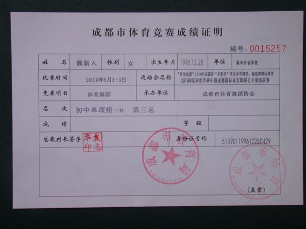 获奖证书2